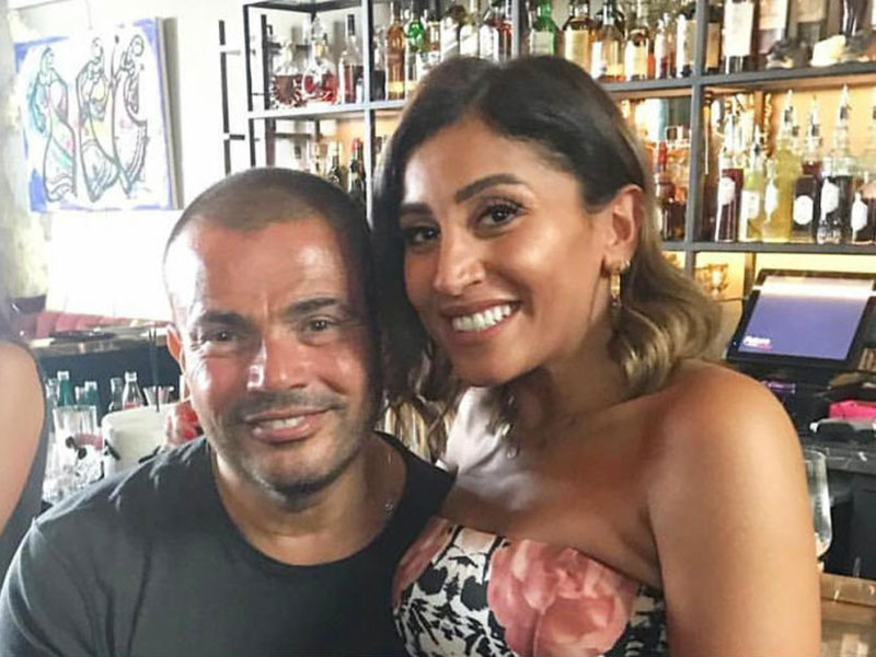 اضغط لمشاهدة الفيديو: بعد التساؤلات عن سر غيابه عنها.. عمرو دياب يحتفل بعيد ميلاد دينا الشربيني